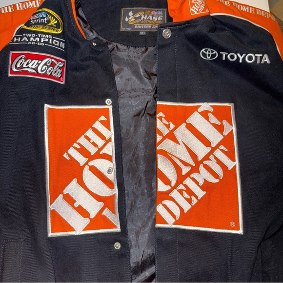 Vintage NASCAR Chase Authentics Home Depot Racing Jacket Tony Stewart #20 SZ XXL - Picture 10 of 11